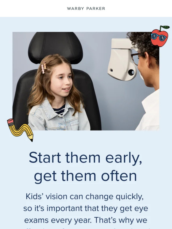 Warby Parker Kids need eye exams, too Milled