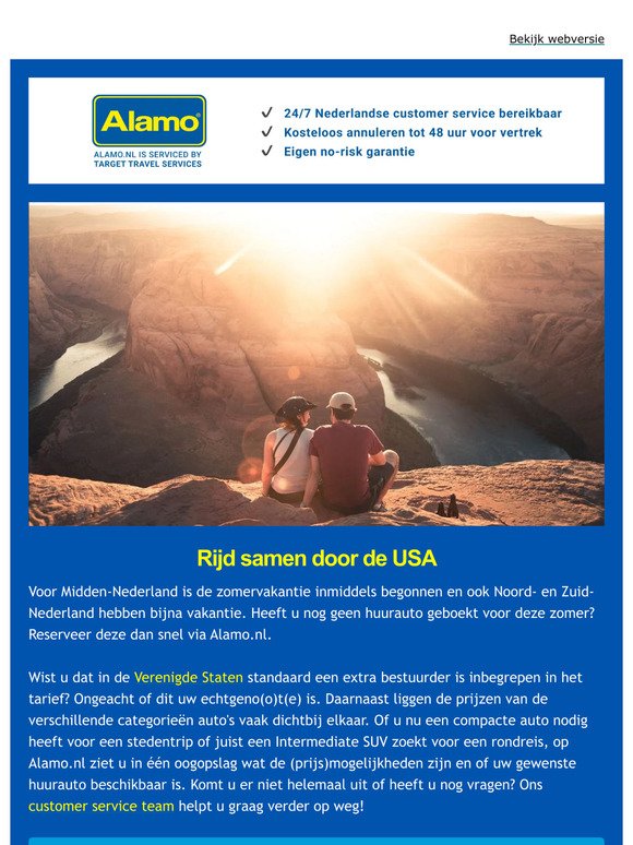 Uw maandelijkse nieuwsbrief | Alamo.nl