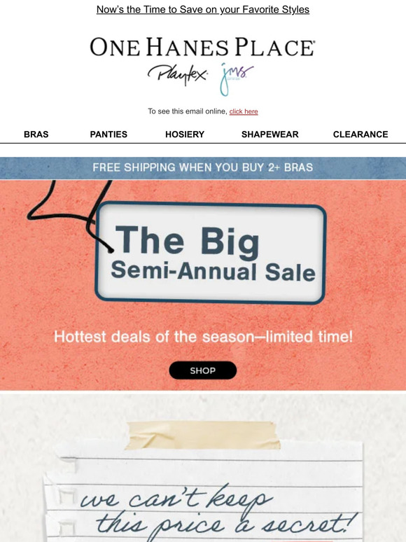 🤐 Keep it Zipped: Playtex Secrets Bras $17.99