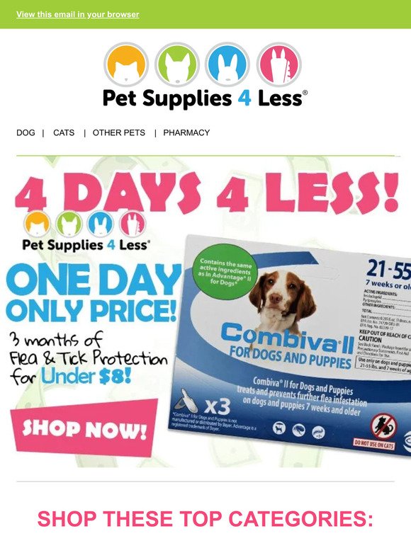 Protect, Prevent & SAVE 50% on Flea & Tick Fighters