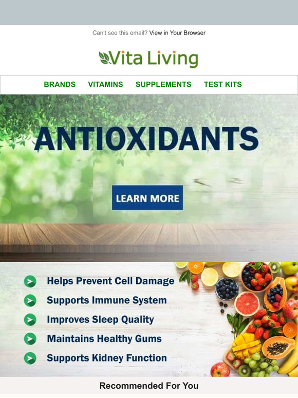 Vita Living: Health Benefits Of Antioxidants | Milled