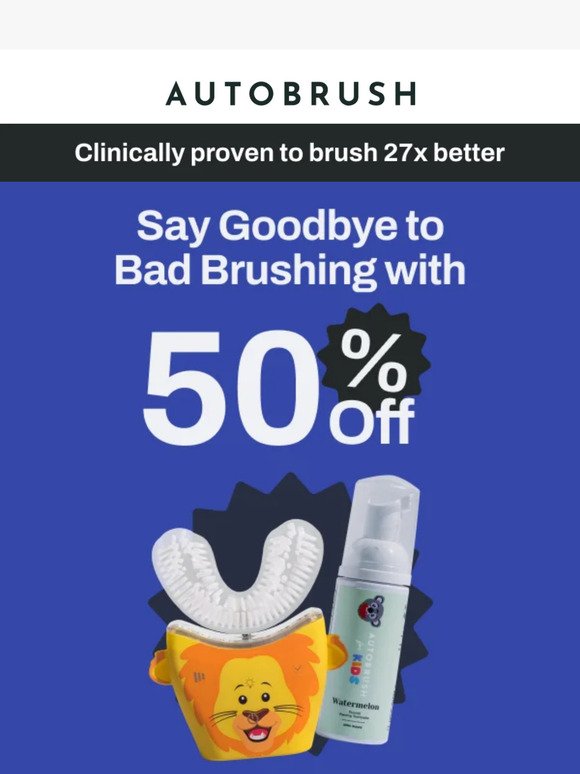 50% Off The Toothbrush That Ended Brushing Wars👏