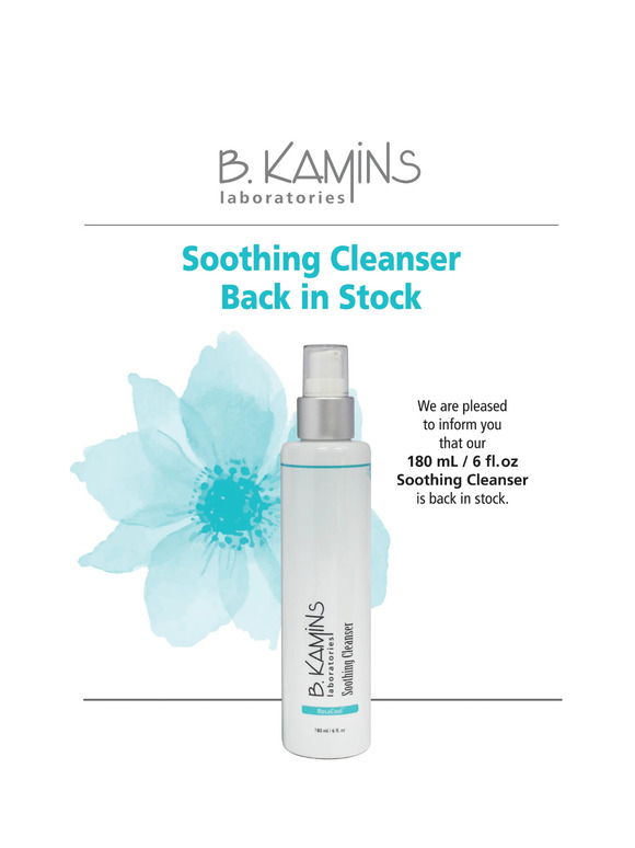 Soothing Cleanser Back in Stock