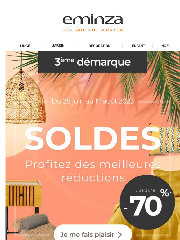 SOLDES – 3ème démarque, jusqu’à -70%