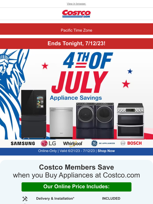 costco hours 4 july 2025