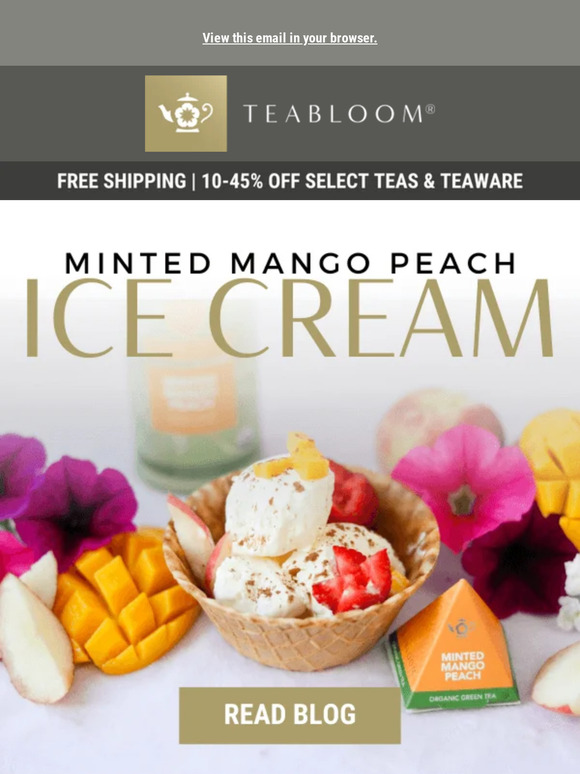 Minted Mango Peach Ice Cream 🍑