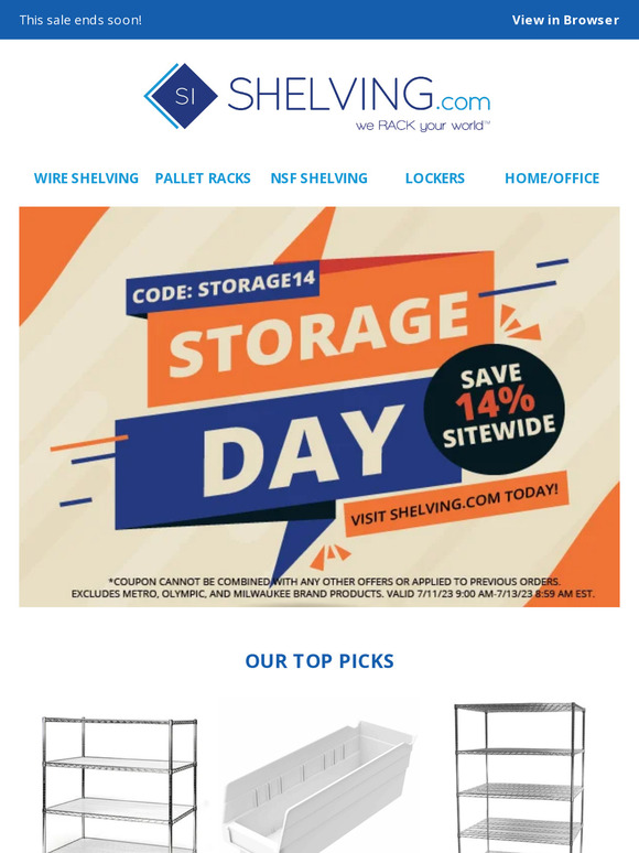 Going once, going twice...last chance to save 14% sitewide