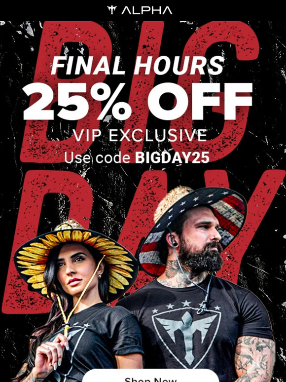 25% OFF PRIME DAY SALE