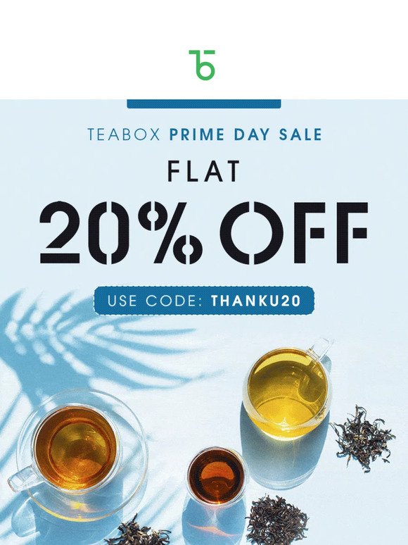 Prime Day Offer Flat 20% OFF 😍