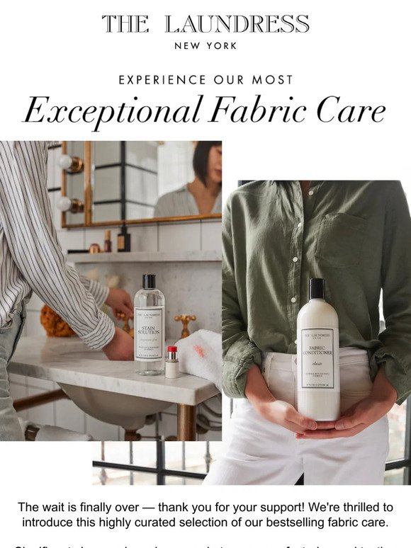 Our Bestselling Fabric Care Is Finally Here