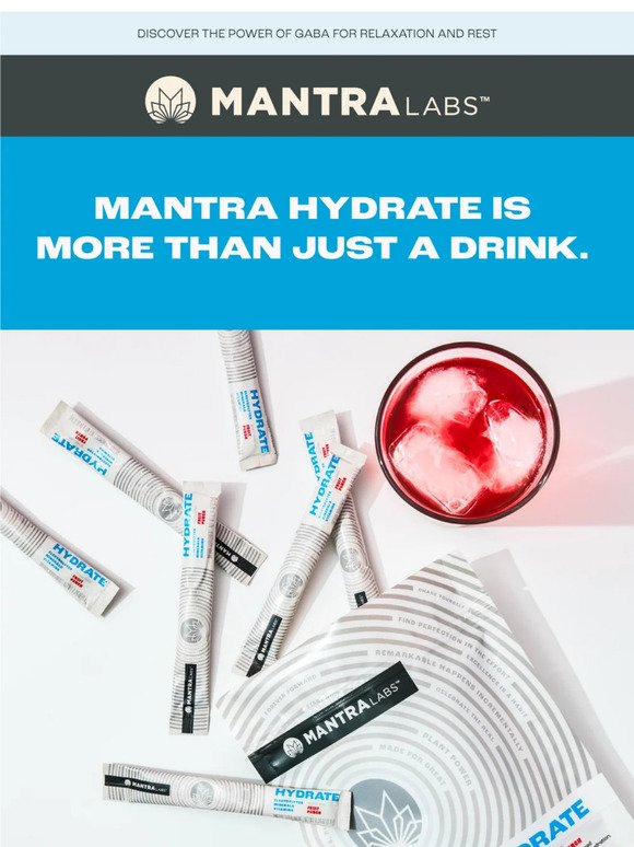 Stay Hydrated and Healthy with Mantra Hydrate!