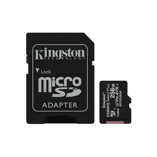 Kingston 256 GB Canvas Select Plus MicroSD Card with SD Adapter