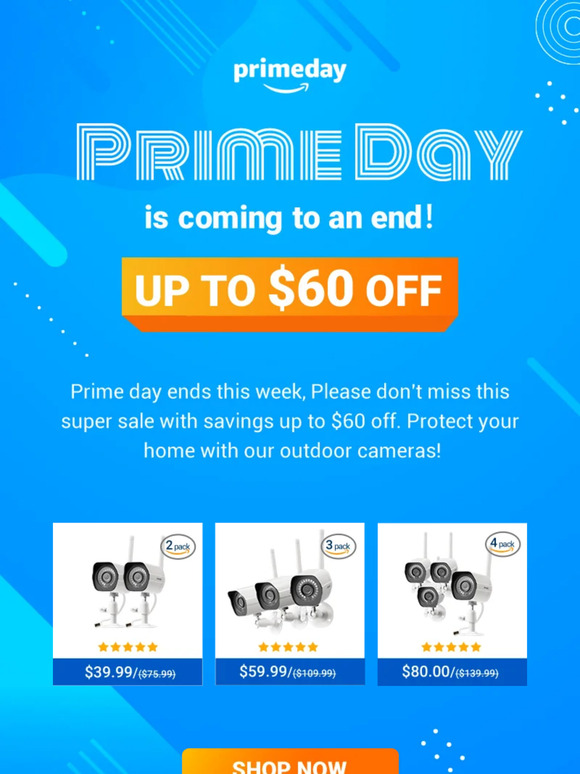 Prime Day is Coming to an End !