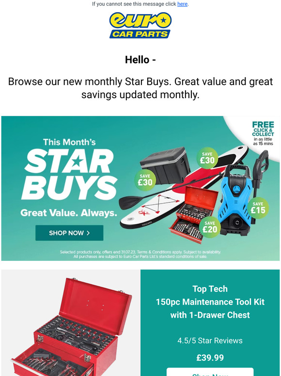 Euro Car Parts Take A Look At This Month's Star Buys More Than Just