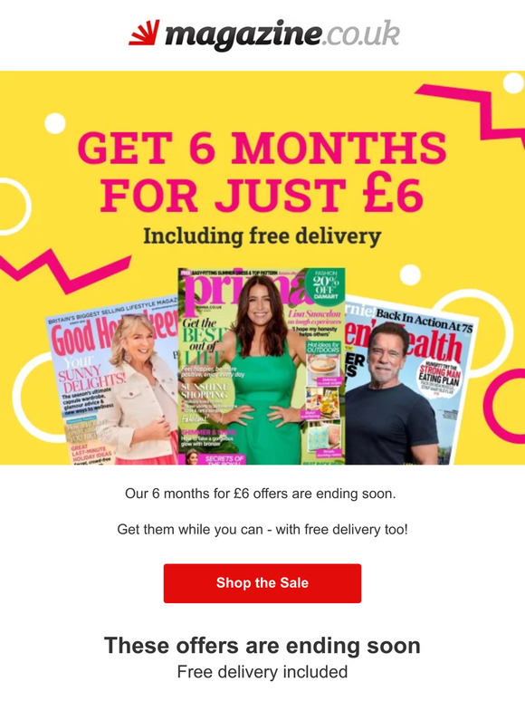 Final few days of £6 offers
