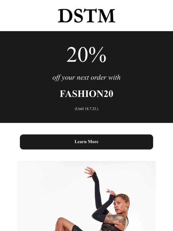 20% Off your next order with FASHION20