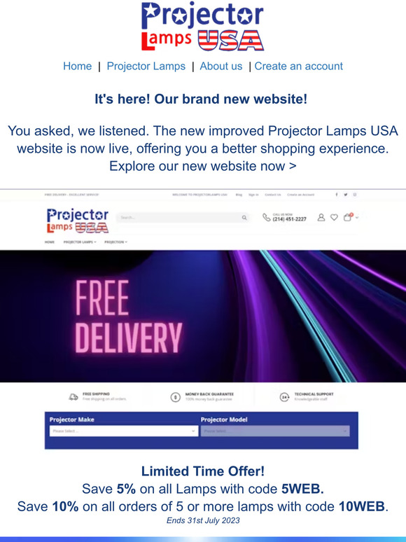 Its arrived! Celebrate our NEW website with this special offer... ✨