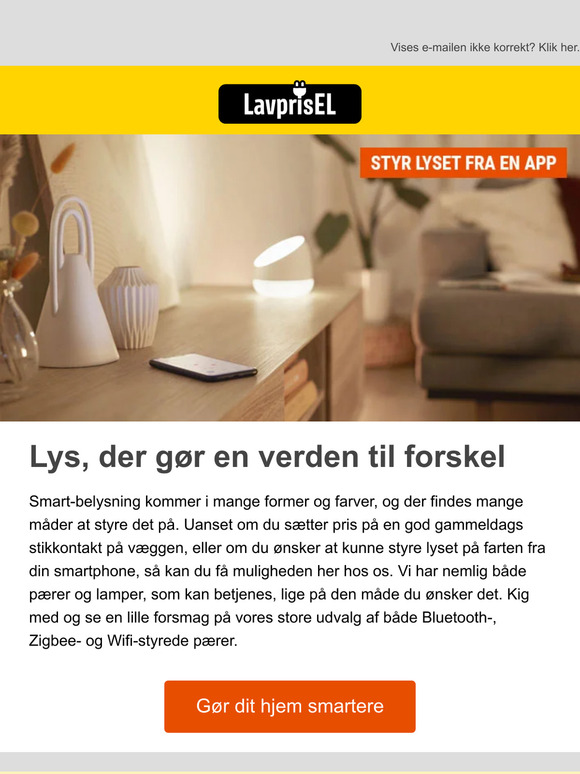 Få intelligent lys til hjemmet