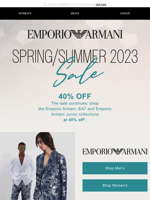 Armani Email Newsletters Shop Sales Discounts and Coupon Codes