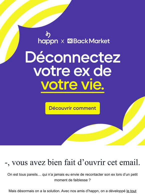 Le premier 📱 anti-ex.