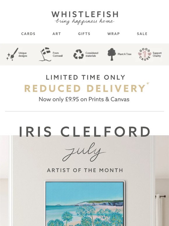Introducing our artist of the month... IRIS CLELFORD