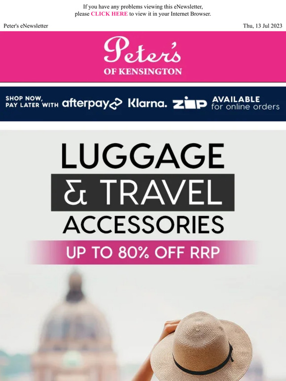 Peter's of Kensington Check List For All Your Basic Travel Essentials