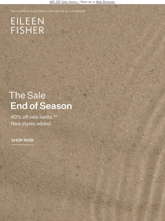 The End-of-Season Sale
