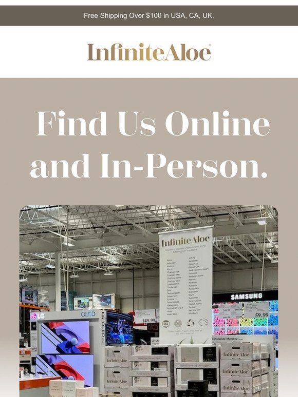 All the Places You Can Buy InfiniteAloe