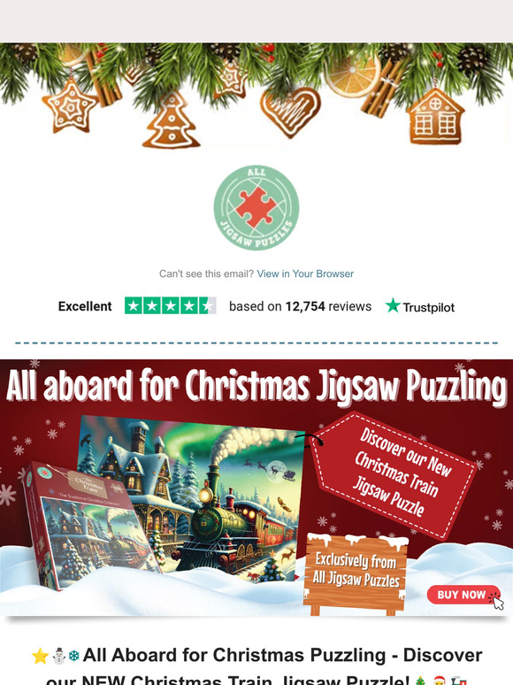 All Jigsaw Puzzles: Our Brand New Christmas Jigsaw for 2023 is Here! 🎄🚂 ...