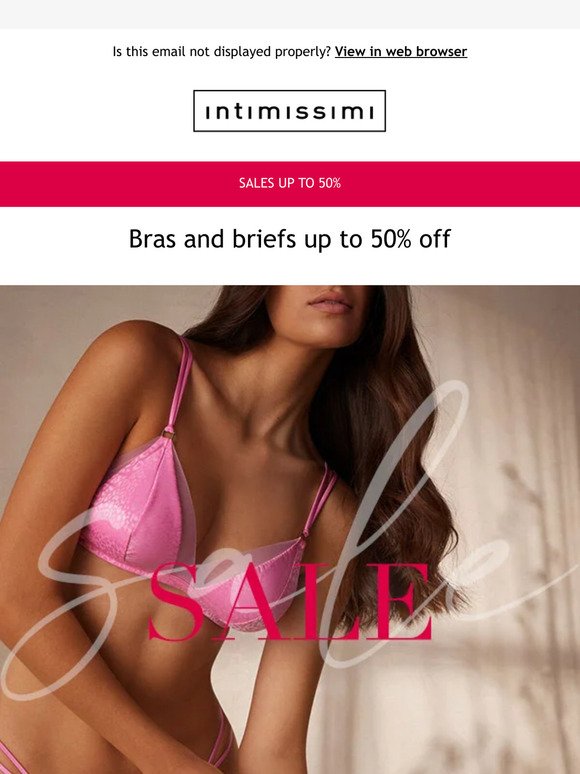 Lingerie on sale up to 50%!