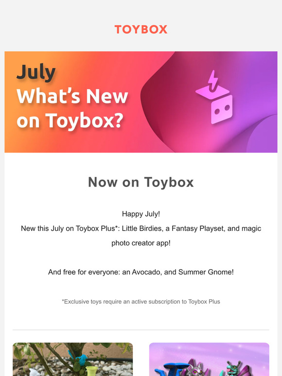 Toybox Store Check Out What's New on Toybox in July Milled