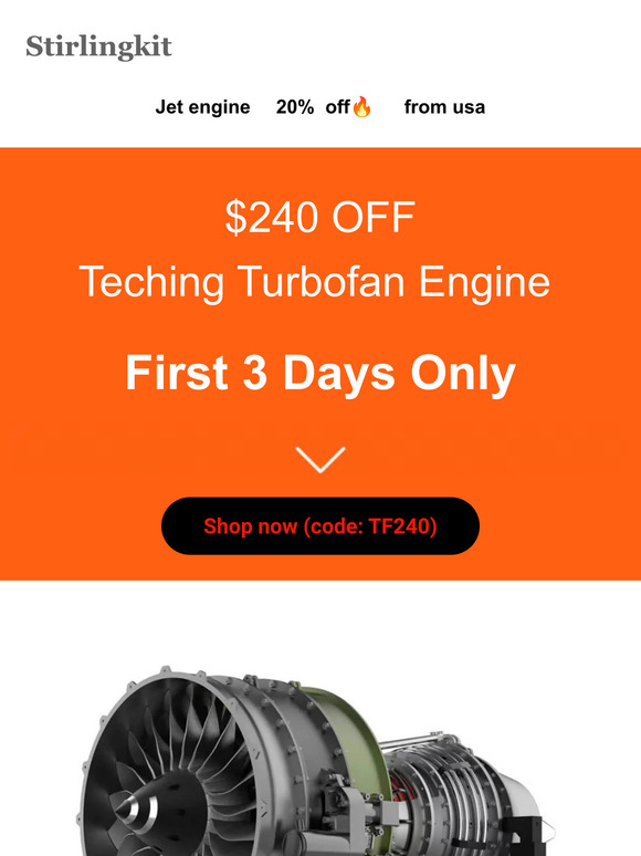 stirlingkit ,💥240 off Flash Deals On Turbofan Engine Kits Stirlingkit now ⏰ Milled