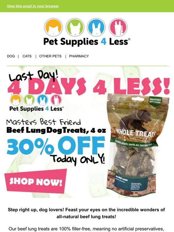 🐾 Paws NOW! Last Chance for Savings!