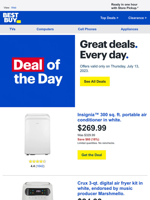 Best Buy Today only Save 60 on Insignia 300 sq. ft. portable air