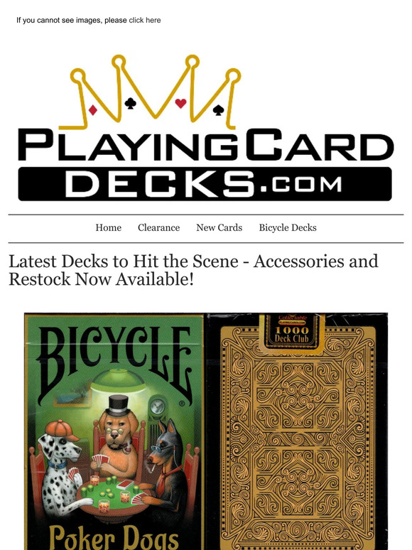 10 NEW Decks, Accessories and Restock