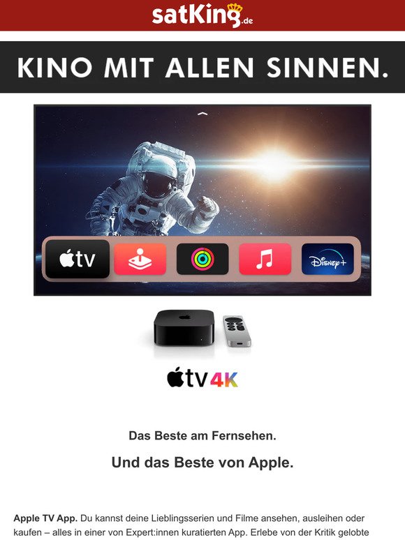 📺 Das Beste am Fernsehen und das Beste von Apple! 👉 Apple TV 4K