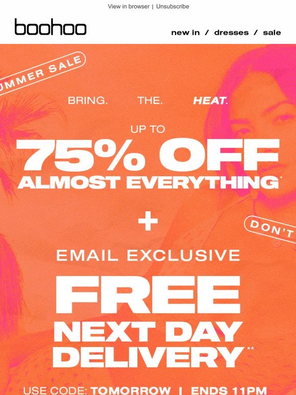 Up To 75% Off 🤝 FREE Next Day Delivery