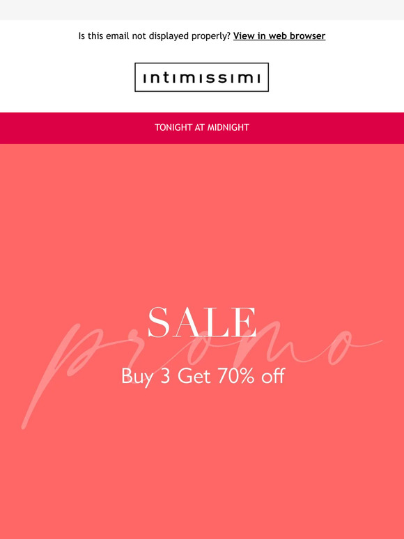 Biggest SALE: Buy 3 Get 70% off