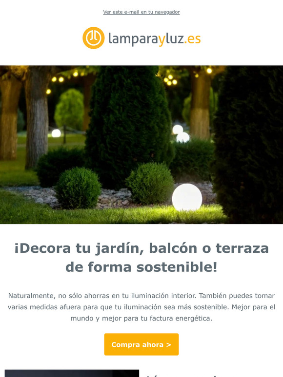 Ahorra en la iluminación de jardín 🌻