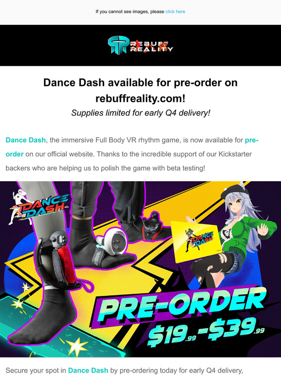 Dance Dash  Full Body VR Rhythm Game + Trackstraps by Rebuff