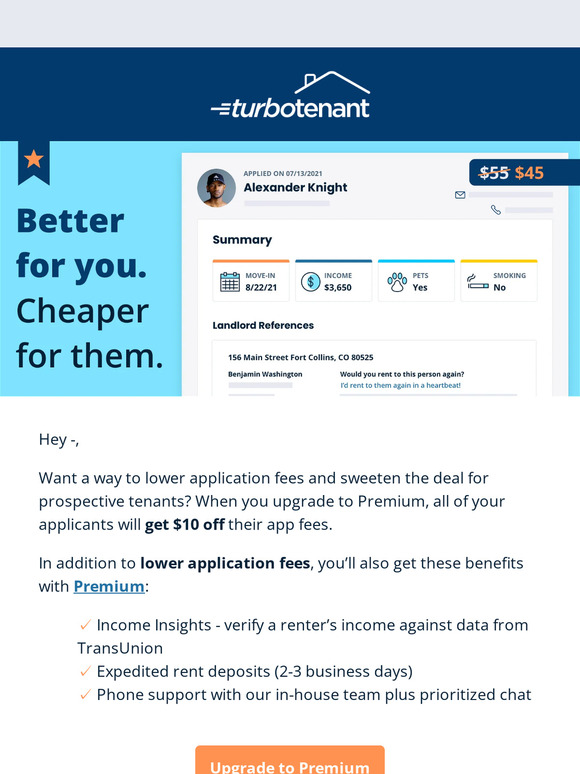 TurboTenant Lock in lower app fees for renters Milled