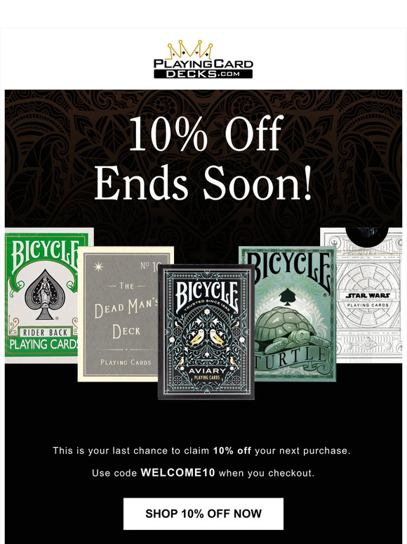 Quick your 10% Off ends soon! 😱
