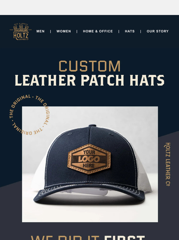 The ORIGINAL Leather Patch Hats