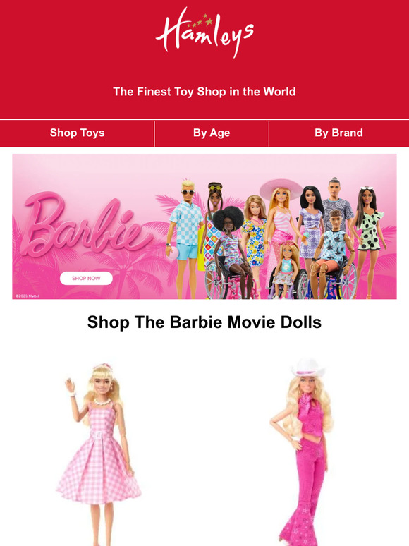 Hamleys Shop The Barbie Movie Dolls at Hamleys Milled