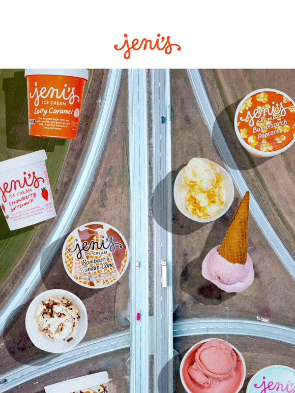 Jeni's Ice Creams Time to fuel up Road Trips Snacks Collection Milled