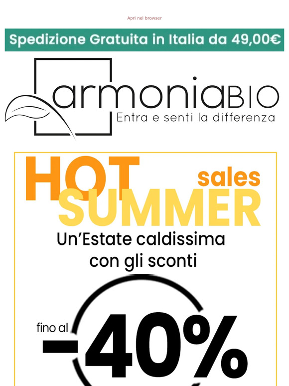 SUMMER SALES! ☀️ Sconti su AnarkhìaBio, Maternatura, Phitofilos e tanti altri!