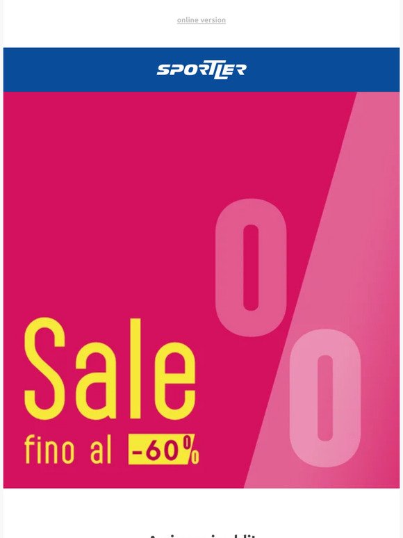 Summer Sale fino al -60%