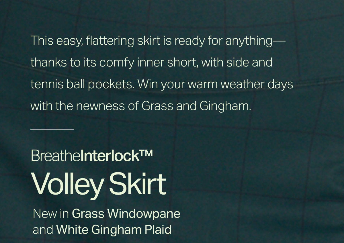 This easy, flattering skirt is ready for anything--thanks to its comfy inner short
