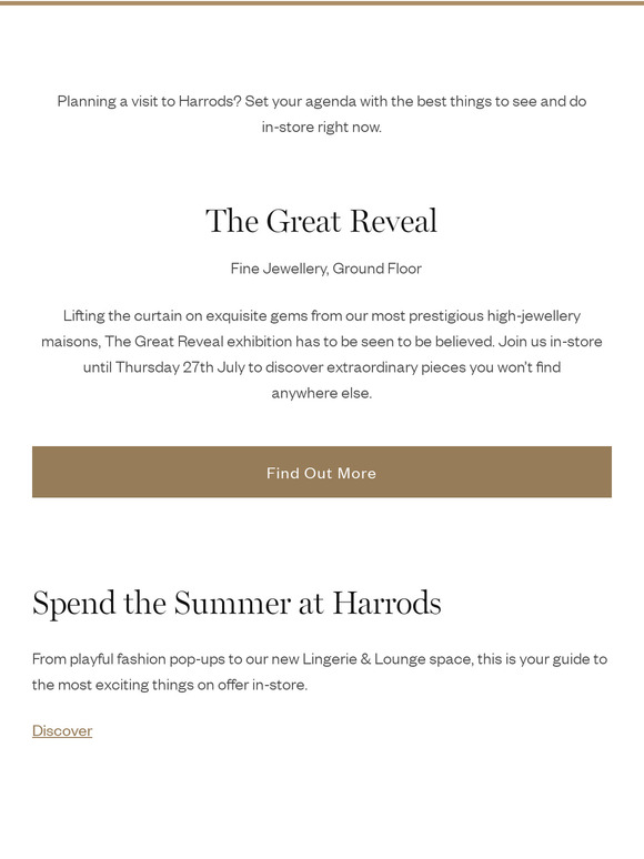 harrods Email Newsletters Shop Sales, Discounts, and Coupon Codes
