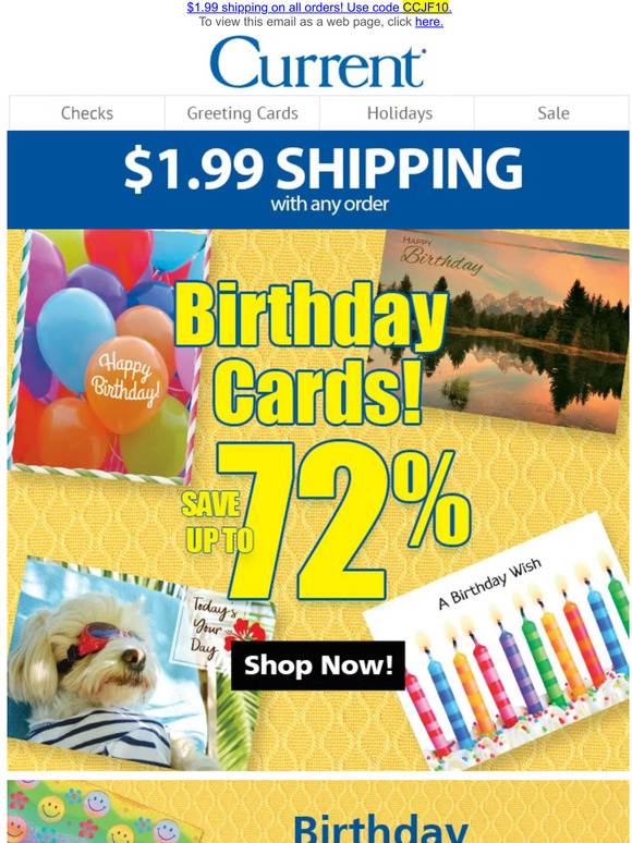 Current Catalog Up to 72 Off Our Bestselling Birthday Cards Milled